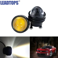 leadtops 2x car led lens fog light eye refit fish fog lamp hawk eagle eye daytime running lights 12v automobile bj