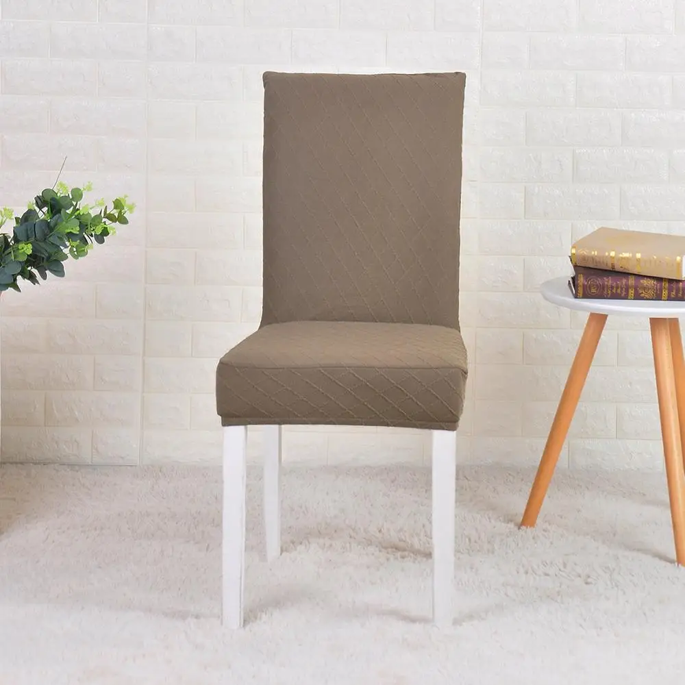 Чехол для обеденного стула жаккардовый простой/Печатный Эластичный чехол кресла