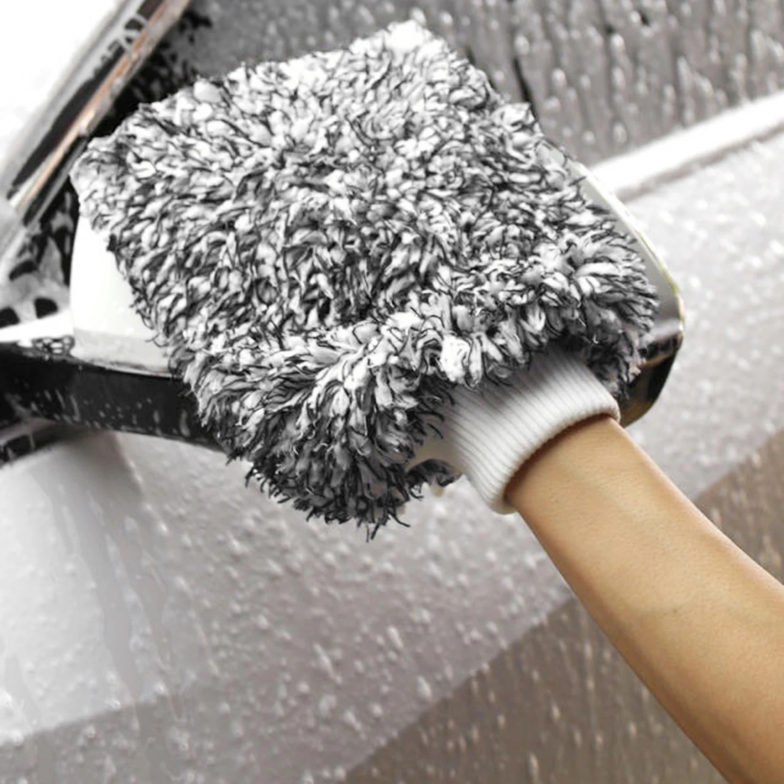 

Ультрапортативная многофункциональная митенка из микрофибры для мытья автомобиля, перчатка для мытья против царапин, автомобильные аксессуары