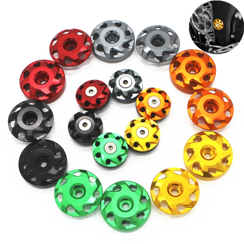 

Z1000 Frame Hole Cover Set for Ninja1000 Z800 Z1000SX ZRT00D T00F ZX10R Frame Hole Cap Carved Decorative Cover Screws