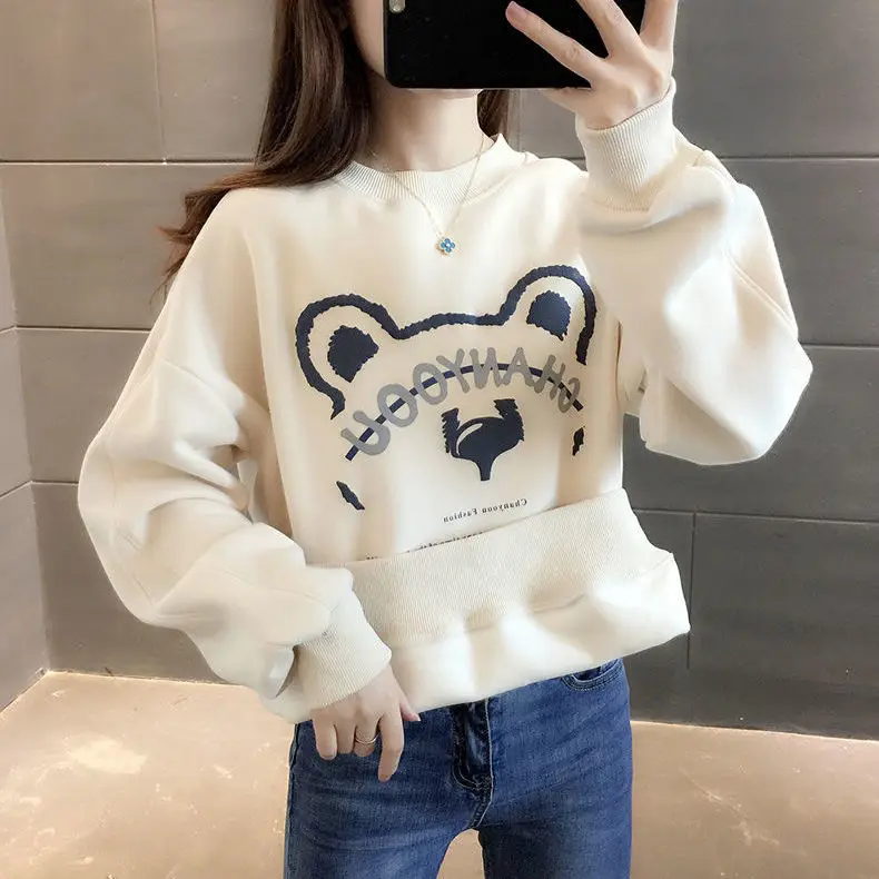 

Hoodies Women Women's Sweater Hot Loose Crop Top Coat for Women Hoodies Sweatshirts Tops Sudaderas