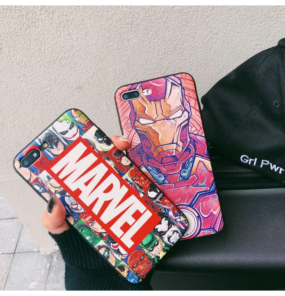 Для iPhone 11 Pro 7 8 6s Marvel hero Мстители чехол для телефона для iPhone 11 Pro Max X XS 6 6s 7 8 Plus Мягкий силиконовый чехол
