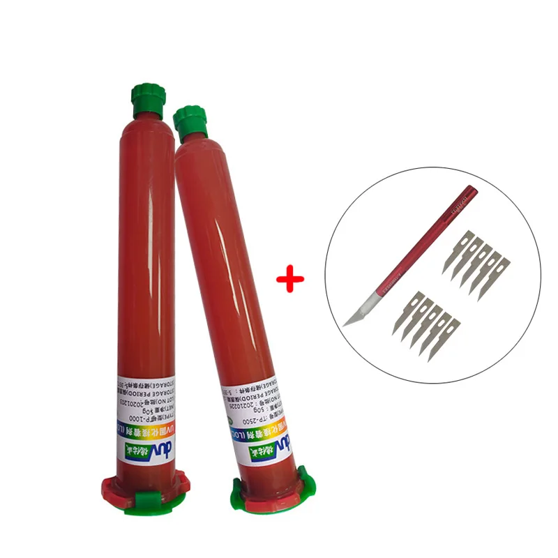 

50g DUV TP-2500/TP-1000 LOCA UV Glue Liquid Optical Clear Adhesive UV Glue tp2500 For Touch Screen Samsung Salaxy iPhone Repair