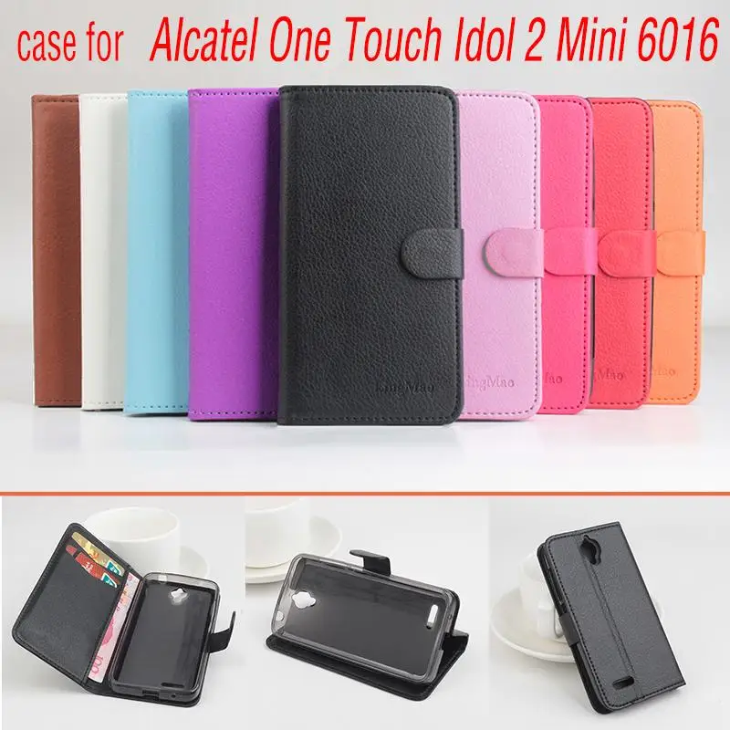 Чехол для телефона Alcatel One Touch Idol 2 Mini 6016 чехол-кошелек с откидной крышкой мобильный