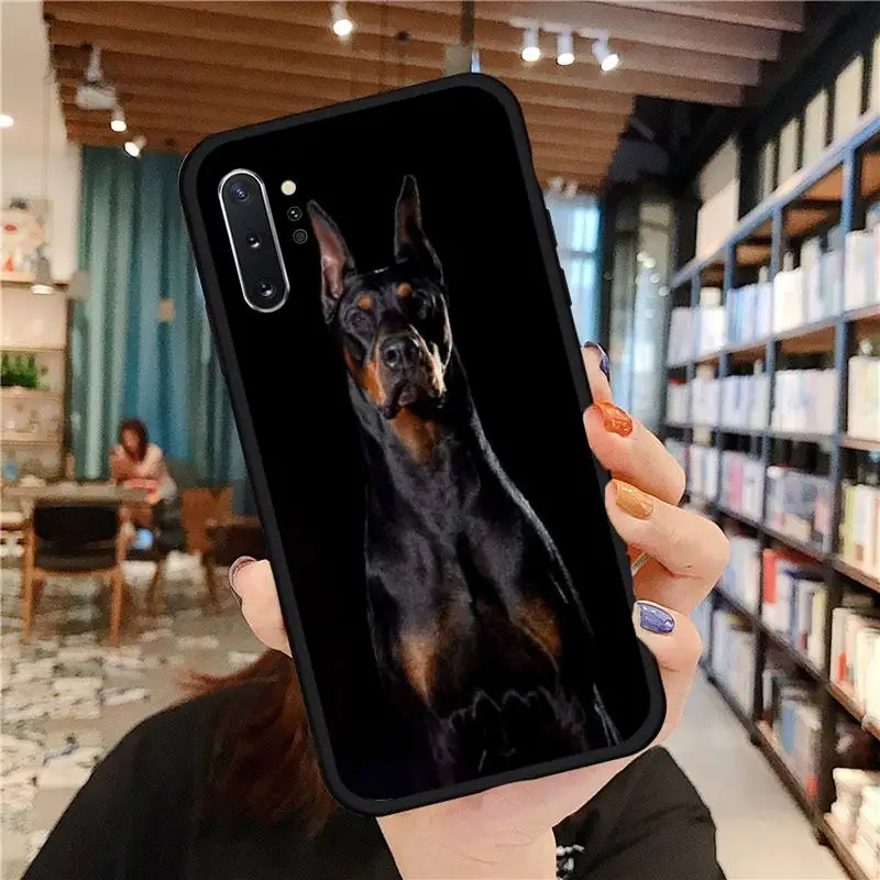 

cute funny aesthetic animal Silhouette Dog Phone Case For Samsung A50 A51 A71 A20E A20S S10 S20 S21 S30 Plus ultra 5G M11 cover