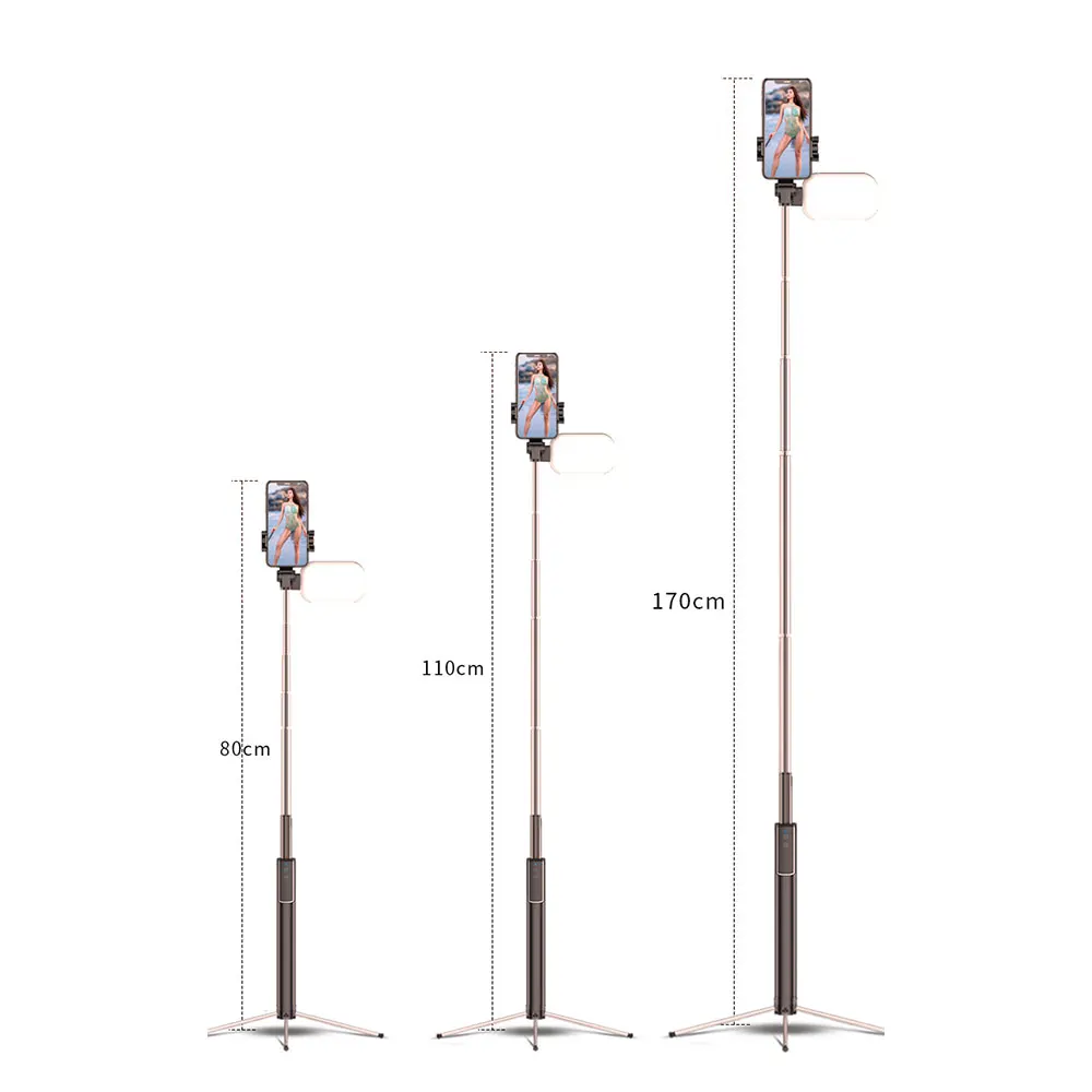 Bluetooth-штатив селфи-палка Tiktok мобильный телефон стабилизатор штатив для Xiaomi Huawei