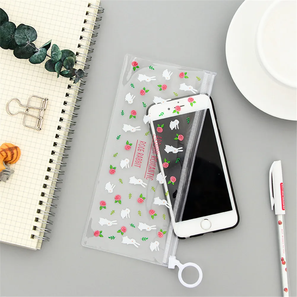 Креативные водонепроницаемые пеналы из ПВХ прозрачная канцелярская папка для