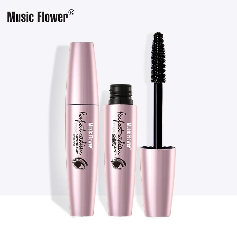 Музыка цветок черный 3X ослепляющая Длина тушь для ресниц густая