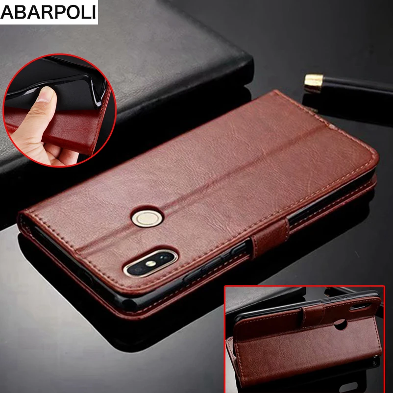 Xiaomi F1 Pocophone Redmi 7a 7 Note 5 6 k20 Pro Case Wallet Flip Silicone on Mi Leather PU Stand Cover | Мобильные телефоны и