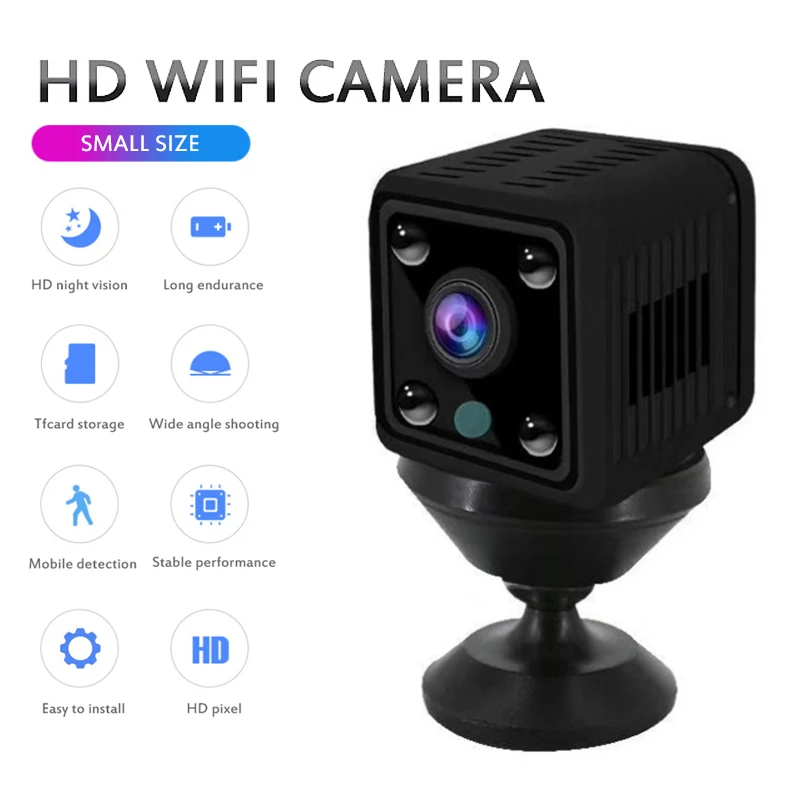 Беспроводная сетевая мини камера X6 HD 1080p с инфракрасным ночным видением и