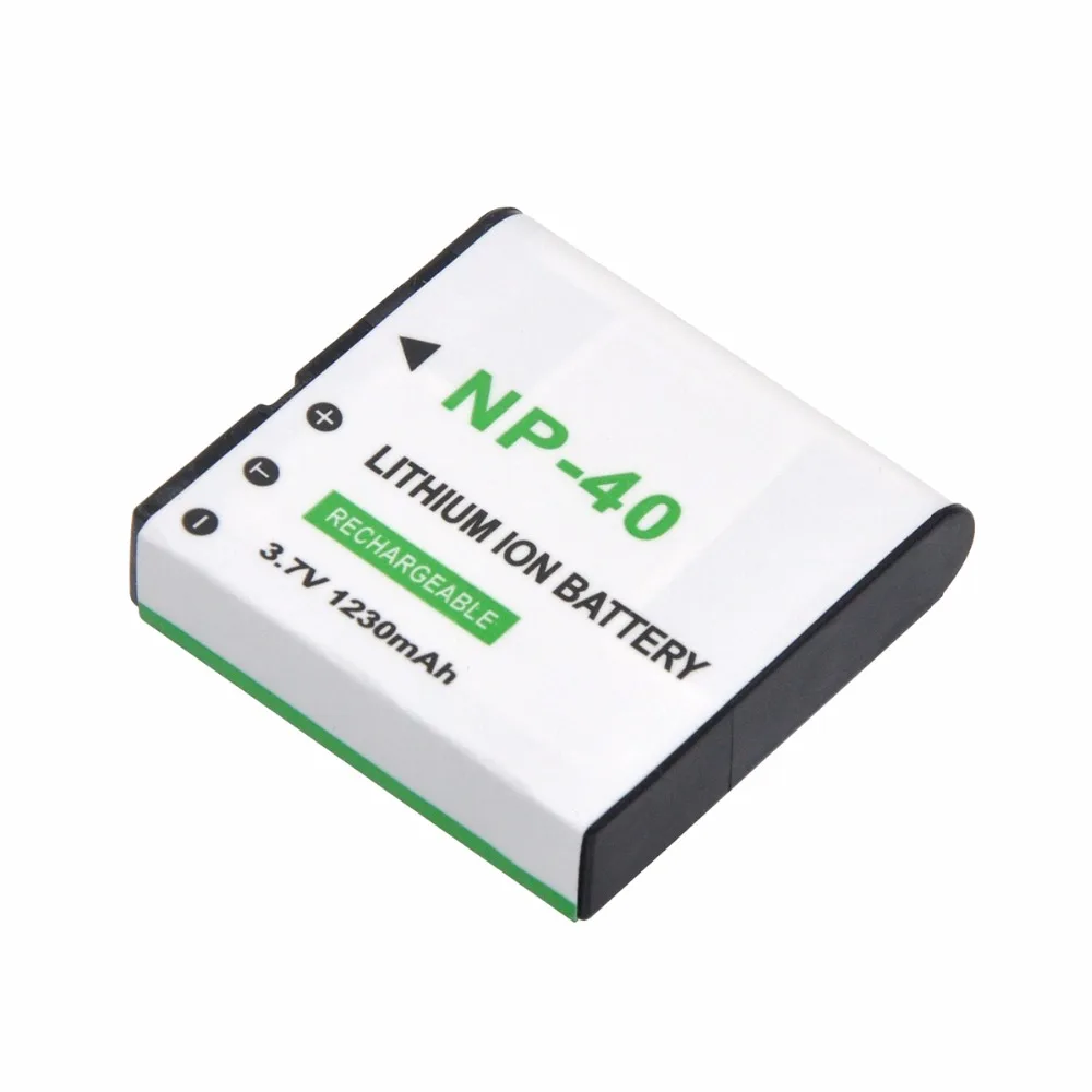 Аккумуляторная литий ионная батарея и USB зарядное устройство для Casio NP 40 FC100 FC150