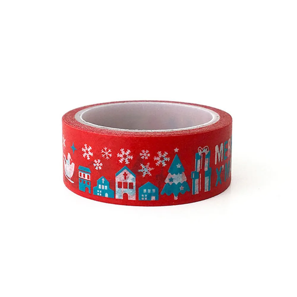 1PC Decorative Snow Deer Christmas Tree Washi Tape Set Rice Paper DIY Scrapbooking Adhesive Masking Stationery 2020 64P | Дом и сад