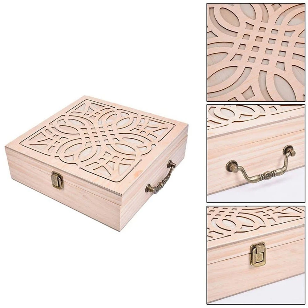 Коробка для хранения эфирных масел 62 ячейки деревянный органайзер чехол Женский