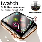 Закаленное 3d-стекло с изогнутыми краями для Apple Watch Series 7 SE 6 5 4 3 2 1 (не стекло) для iWatch 41 мм 45 мм 38 мм 40 мм 42 мм 44 мм