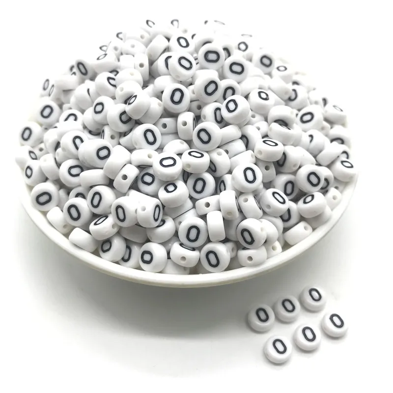 100pcs 4x7mm round letters 26 letters beads multi-color peach heart-shaped spacer beads For bracelet necklace jewelry making - Color: O