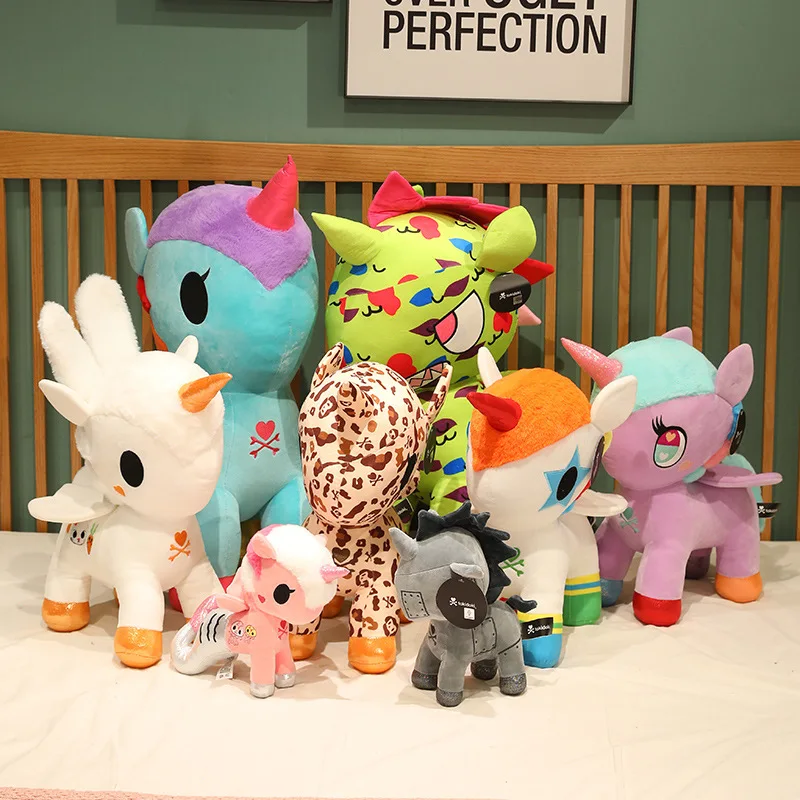 Японская модная плюшевая игрушка единорог коллекция Косплей Летающая лошадь