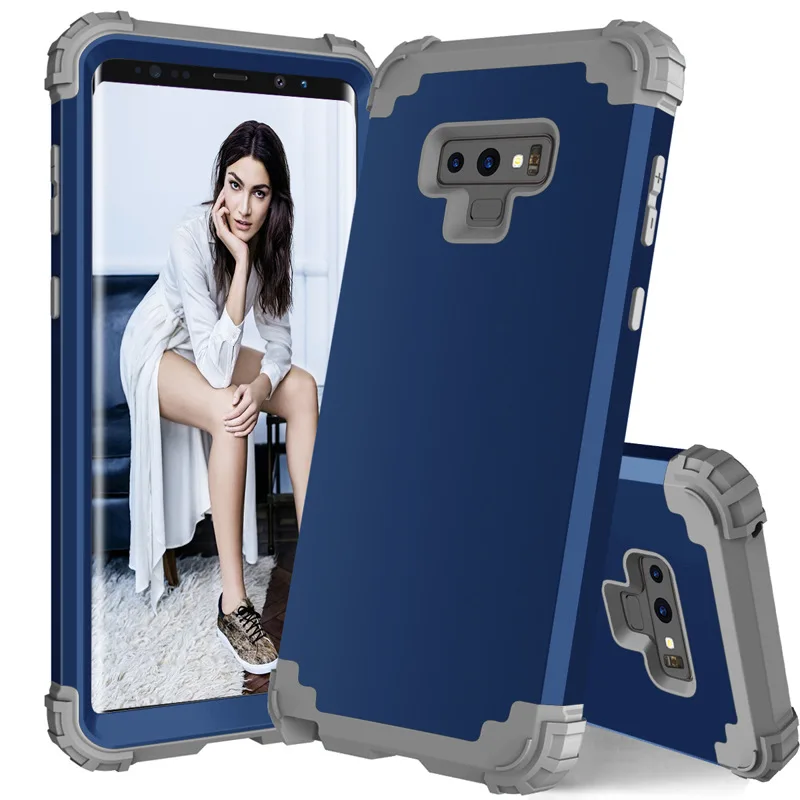 

Samsung Note9 three-piece PC silicone shell after shock drop mobile phone cases