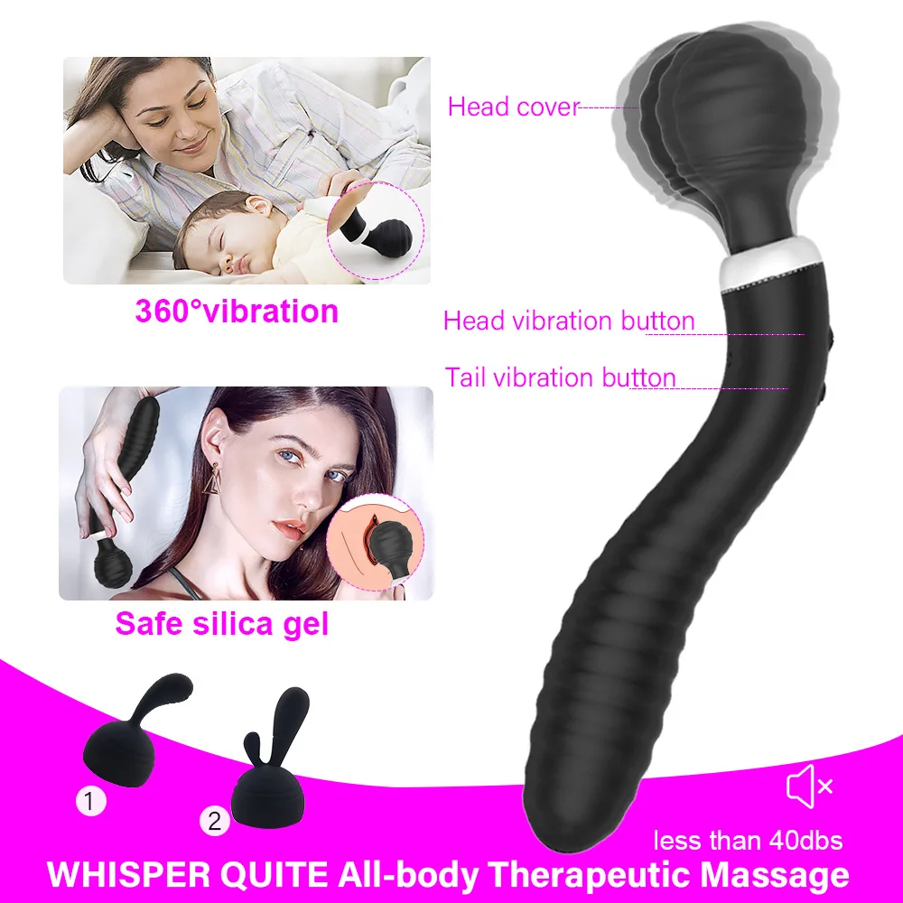 AV Magic Wand Powerful Clit Vibrator For Woman Huge Personal Body Massage Clitoral Stimulator Big Head Erotic Sex Toys | Красота и