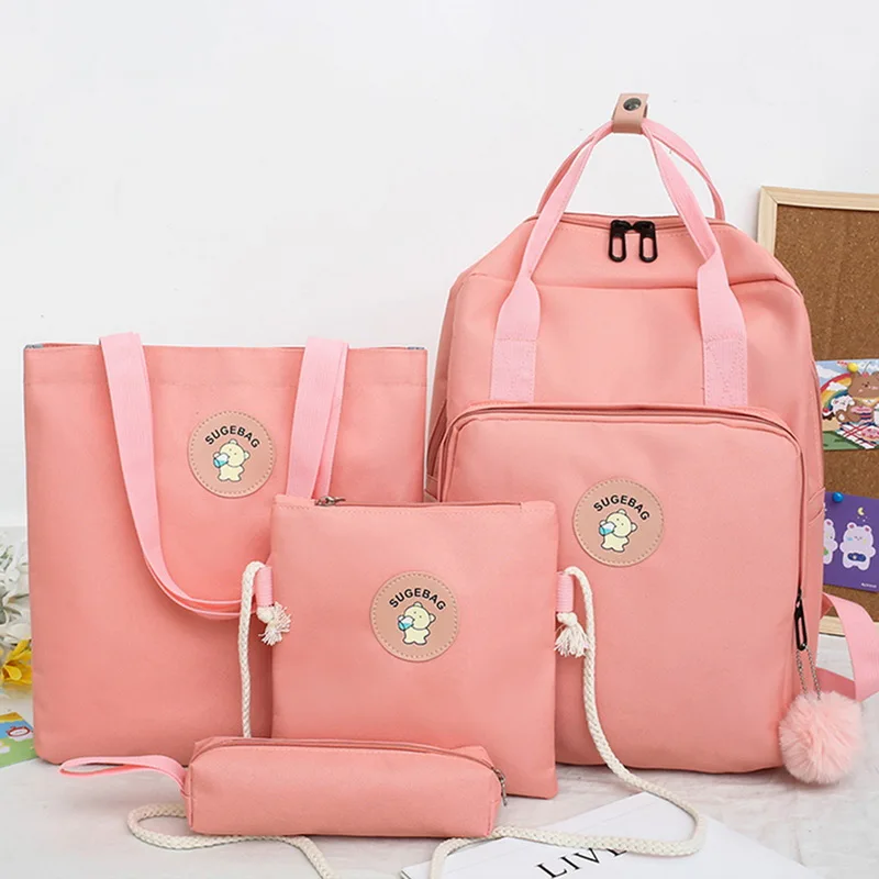 Новинка холщовая школьная сумка рюкзаки для ноутбука сумки на плечо Пеналы