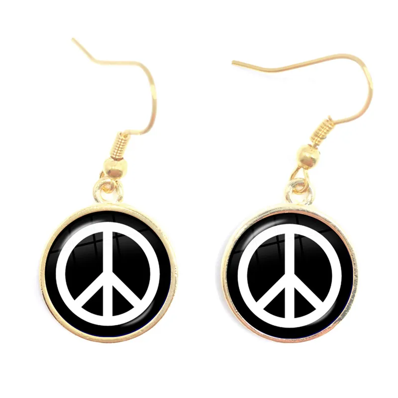 Висячие серьги Peace Sign Love Bus Surf Van Beach Summer Hippie Car Retro Vintage Flower Power Hippi ювелирные изделия