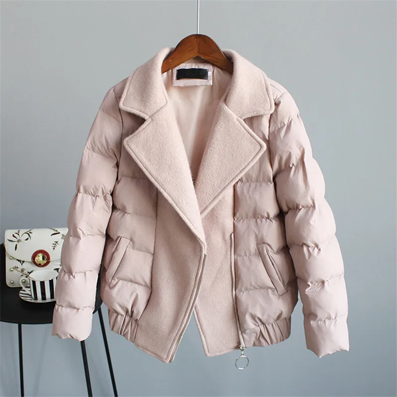 2023 New Arrival Early Spring Women's Down Cotton Jackets Feminine Fashion Winter Warm Coat Office Ladies Clothing зимняя куртка