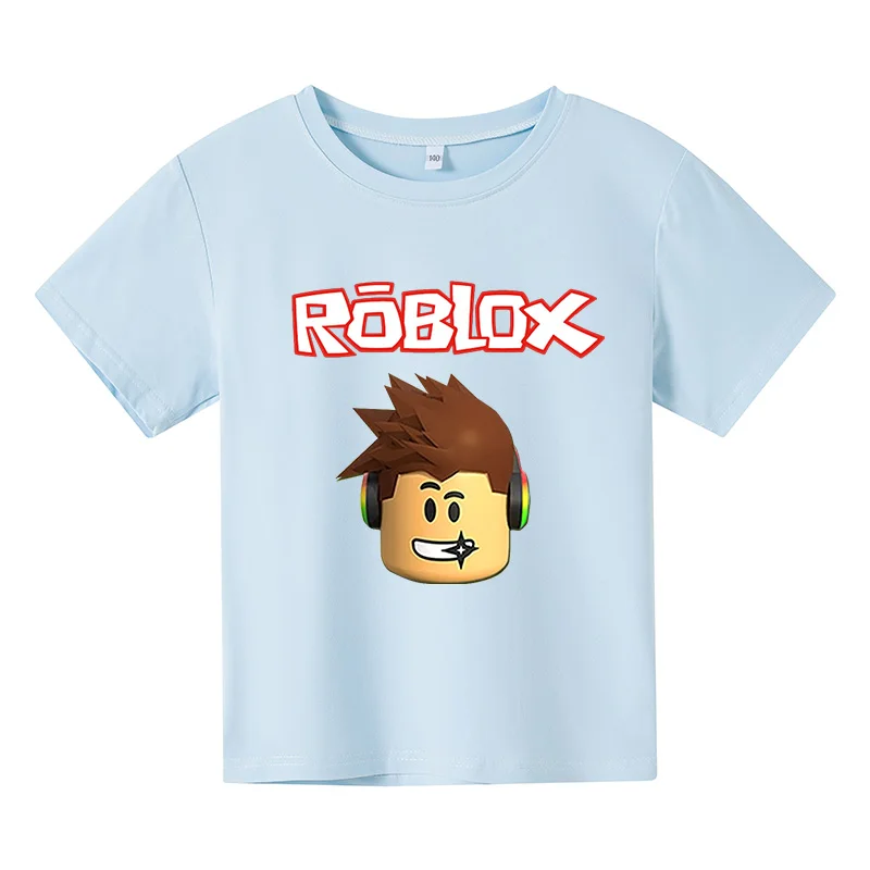 Новинка 2021 Детская футболка Robloxing детские футболки большого размера для