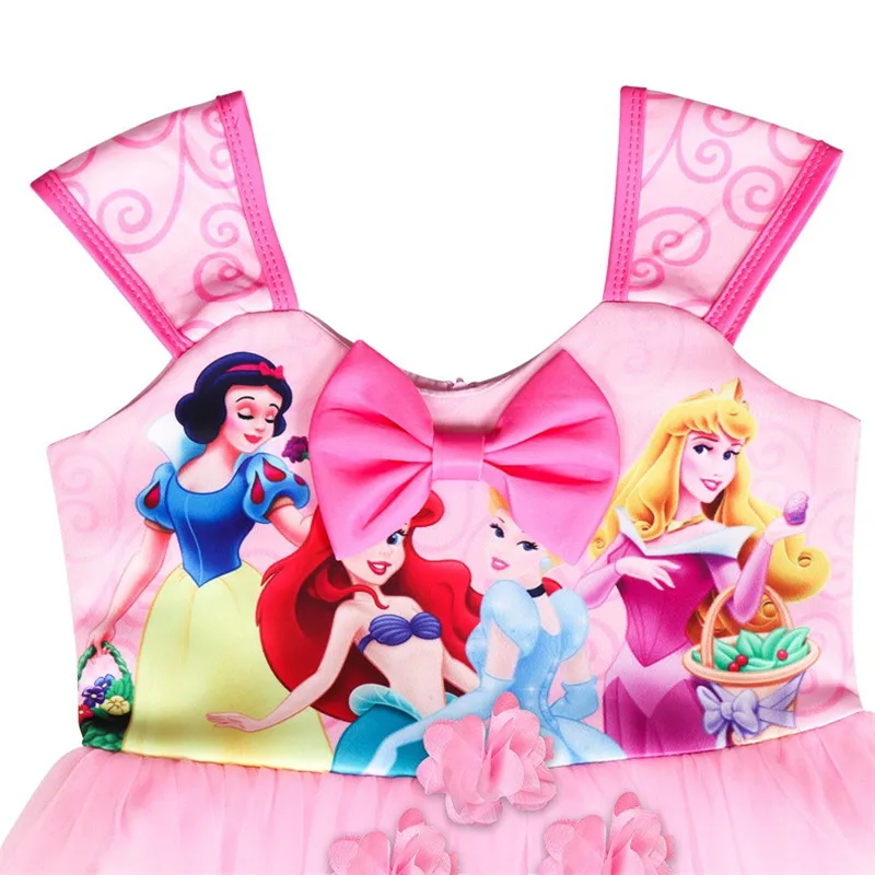 Teenster Vestidos костюм с цветочным принтом и бантом нарядная одежда для маленьких