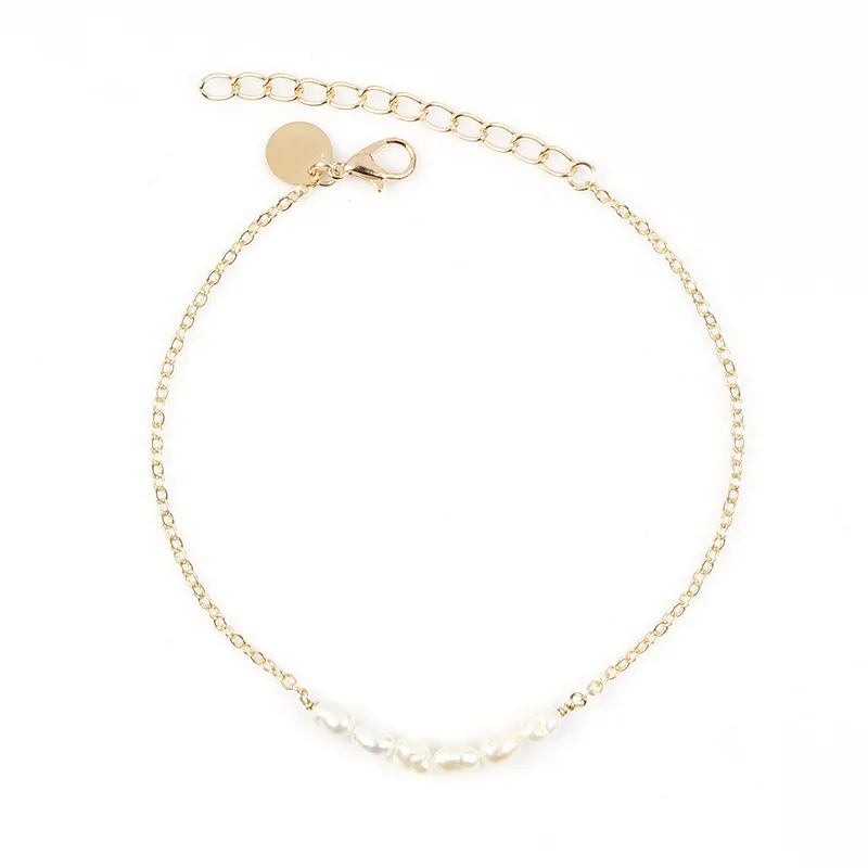 Модные Простые пляжные жемчужные браслеты на ногу анклеты в богемном стиле