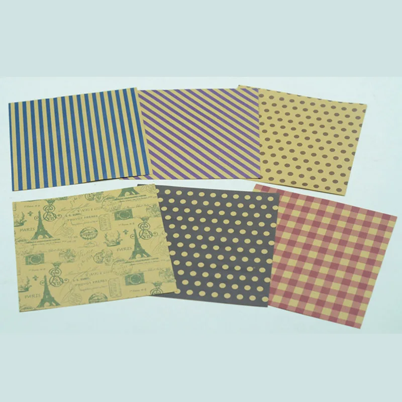 60 листов/упаковка двухсторонняя крафт бумага 15 х15 см|Крафт-бумага| |