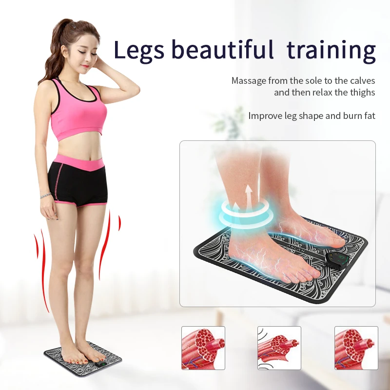 ANLAN Electric EMS Электрический массажер для ступней десятки электродов