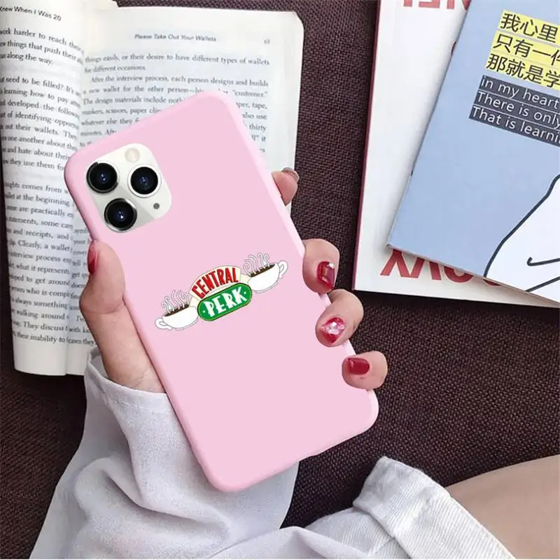 

Friends central park tv show Phone Case Candy Color for iPhone 11 12 6 6S 7 8 XS X SE 2020 XR mini pro Plus MAX coque