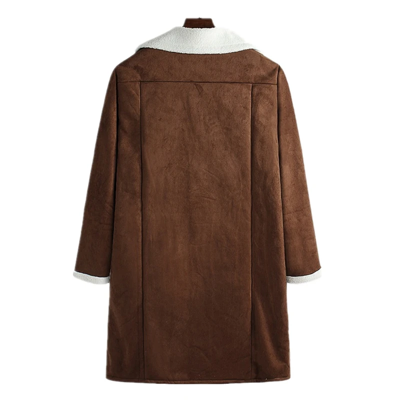 

Mens Winter Fashion Fluffy Fleece Lined Coats Long Jackets Warm Overcoat Outwear