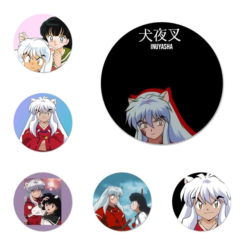 

Значок в стиле аниме Inuyasha для одежды и рюкзака, декоративный подарок