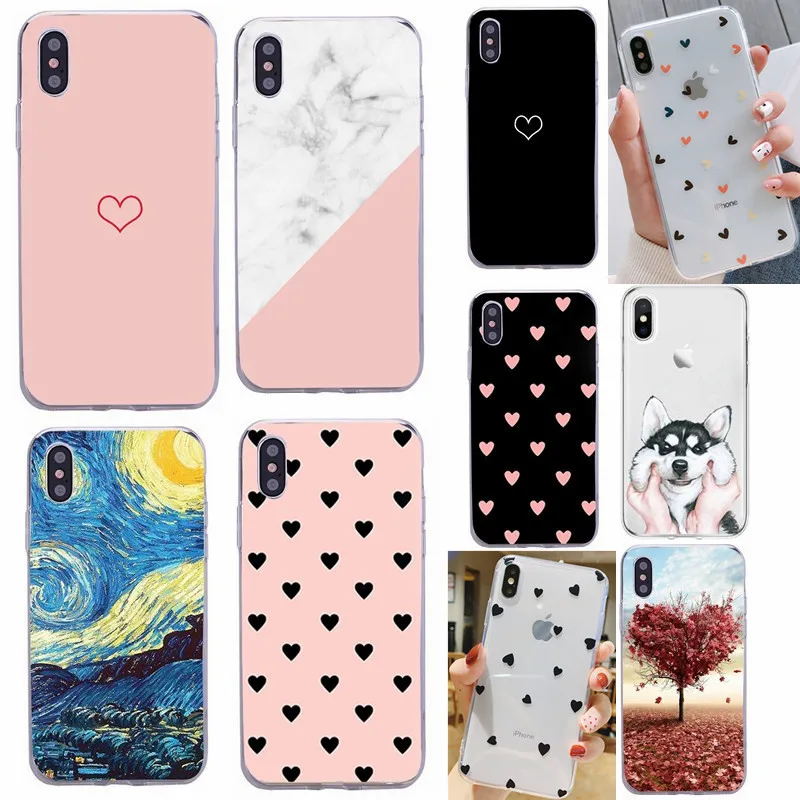 

Силиконовые чехлы для iPhone 7 8 Plus 6 6S X XR XS MaX SE 2020, мягкий чехол из ТПУ, чехол для влюбленной пары, чехол для Apple iPhone 7, чехлы