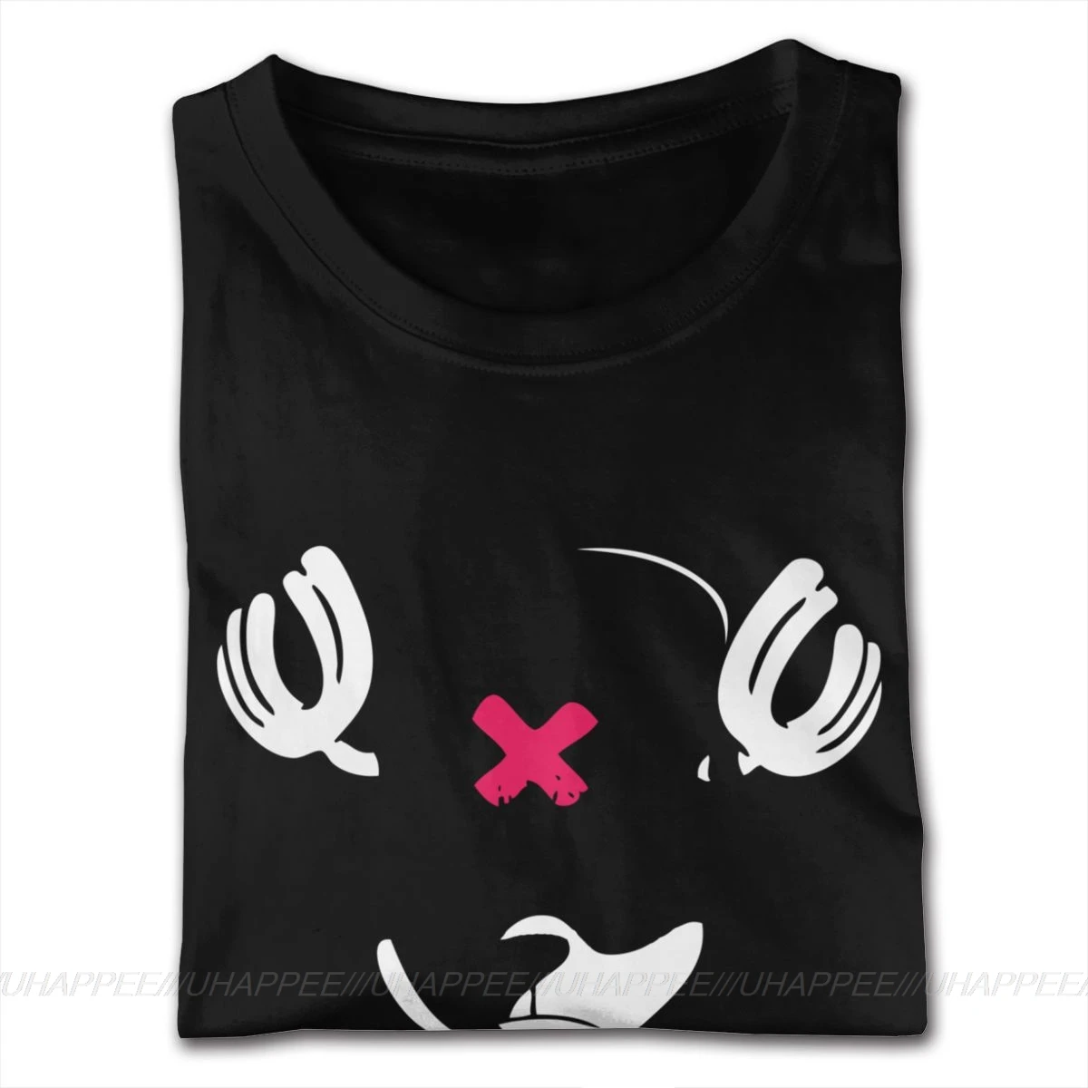 Футболка с коротким рукавом и круглым вырезом из хлопка|Мужские футболки| |