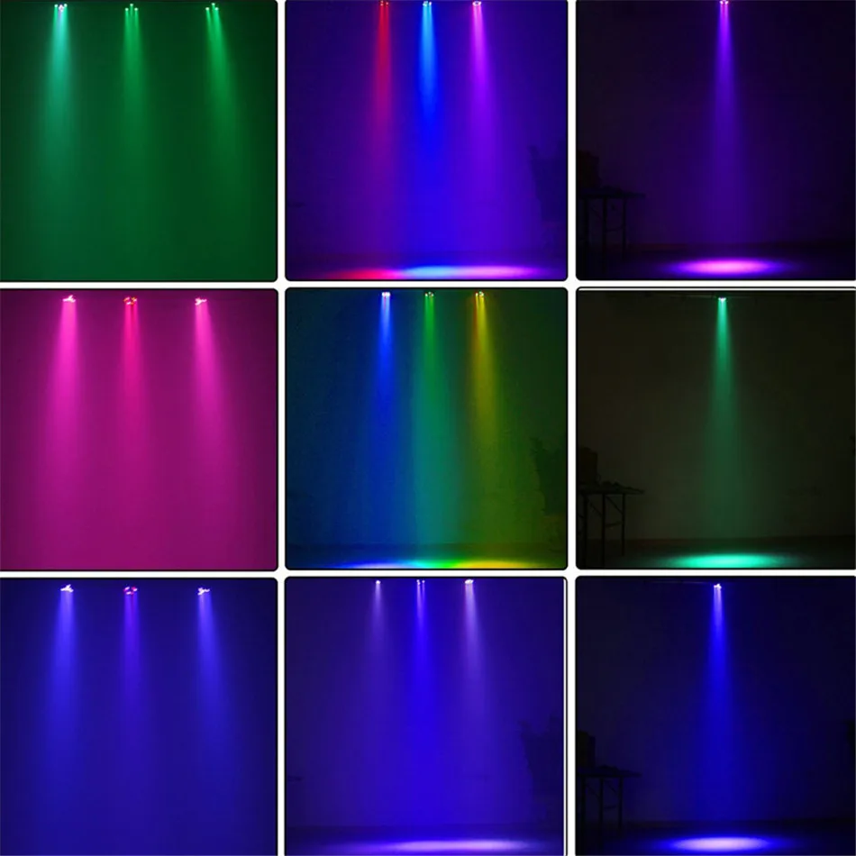 Миниатюрный красный зеленый стробоскоп с 12 узорами светодиодов Par 8CH DMX LCD DJ для