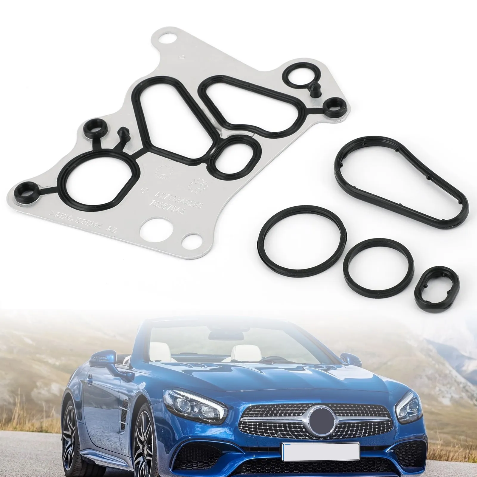 

Oil Cooler Gasket Kits 2711840280 Fits Mercedes M271 W204 C180 C200 E200 SLK200