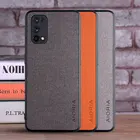 Чехол для OPPO Realme X7 Pro, роскошный чехол из текстильной кожи, мягкий жесткий чехол из ТПУ для телефона oppo realme x7 pro, чехол funda