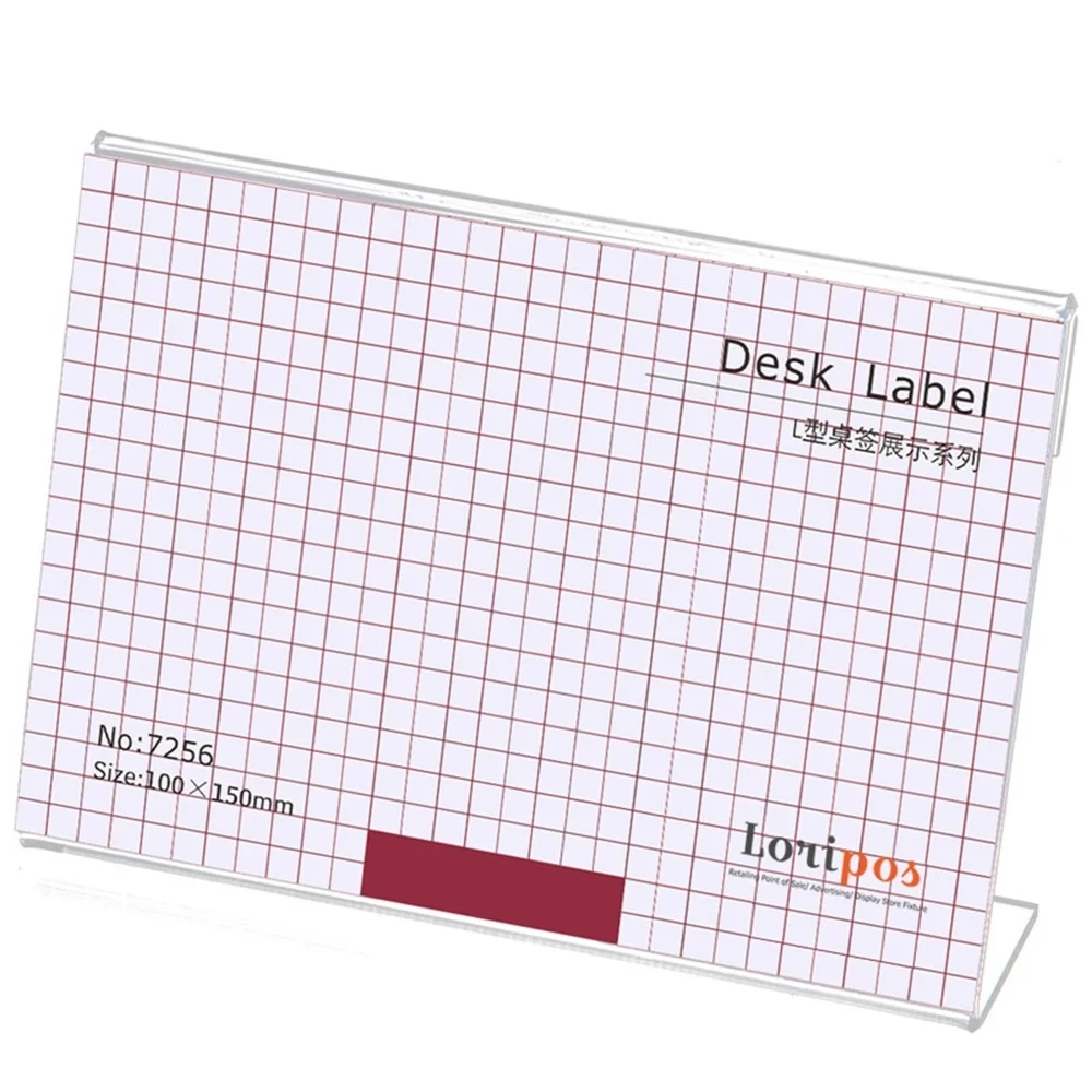 

Acrylic Sign Holder Clear Table Card Display Plastic Upright Menu Stand