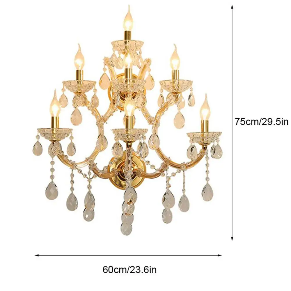 Роскошные Настенные люстры в стиле индастриал золотистые декоративные