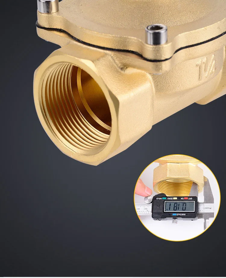 1/", 1/8", 1/", 3/4", ", 2", AC220V, DC12V/24 В Электрический электромагнитный клапан пневматический клапан для воды масла воздуха NC