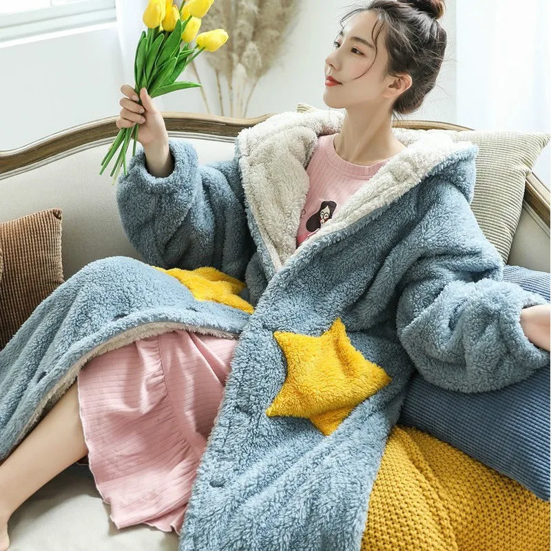 

Женская толстовка с капюшоном, зимние толстовки большого размера, одеяло с рукавом, флисовые теплые длинные толстовки, Женская рождественс...