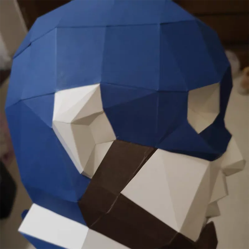 3D бумажная модель ручной работы американский капитан настенная бумага ремесло