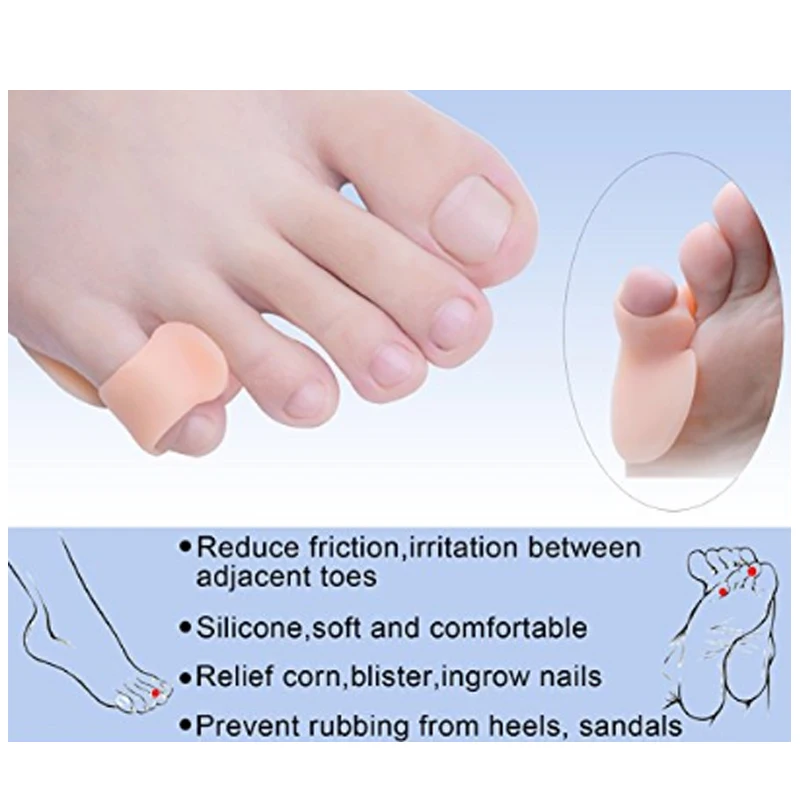 

4Pairs New Little Toe Separateur D'orteil Protector Toe Separator Guards For Bunion Hallux Valgus Hammer Pain Relief Feet Care