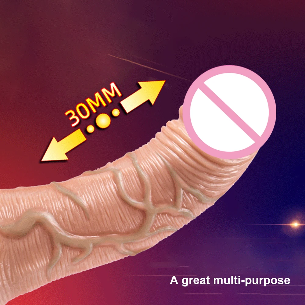 Telescopic Vibrating Thrusting Realistic Dildo Female Masturbation With Suction Cup Heating Penis Wireless Remote Dick For Women | Красота и