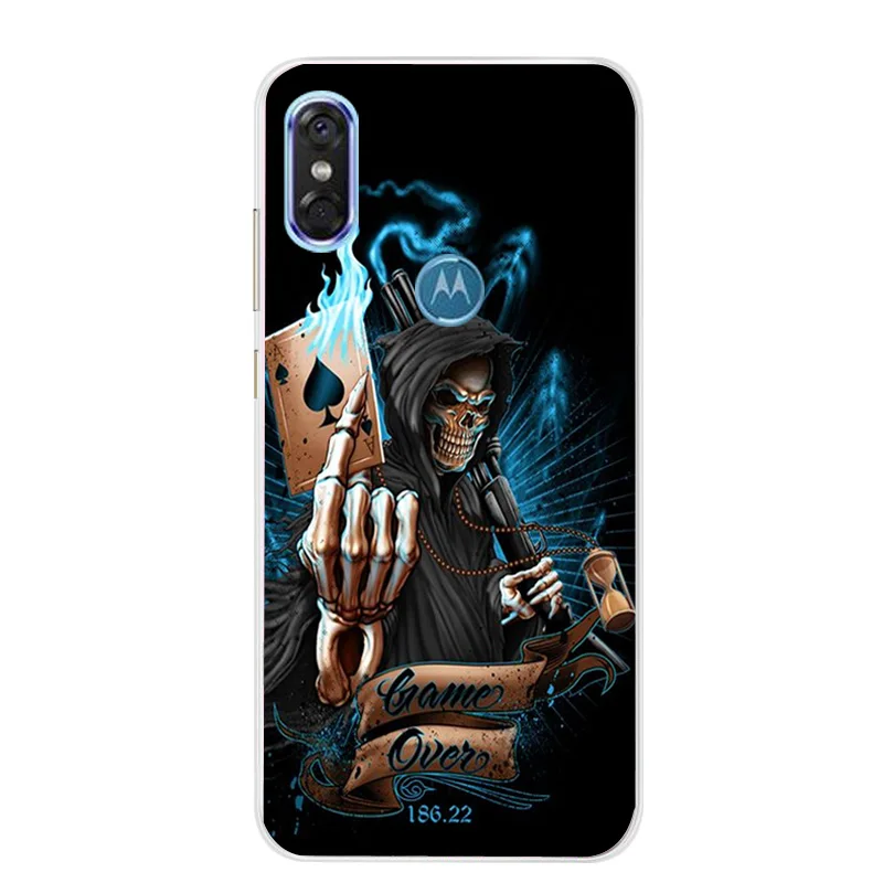Чехол для Motorola One Power Animal Cat Milu Lotus Gold Eyes Game Over индивидуальность P30 Note Cover Shell|Бамперы|