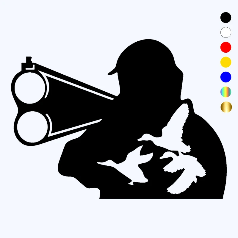 

CK3063# наклейки на авто охотника с ружьем и уток водонепроницаемые наклейки на машину наклейка для авто автонаклейка стикер этикеты винила на...