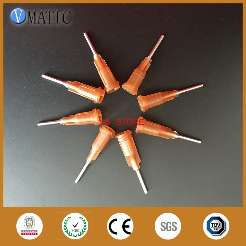 Free Shipping 15G Precision S.S. Dispense Needle Tip With Pp Safetylcok Hub 0.5'' Tubing Length/ Glue Dispensing 1/2 Inch|tip table|tips naturaltip muffler |