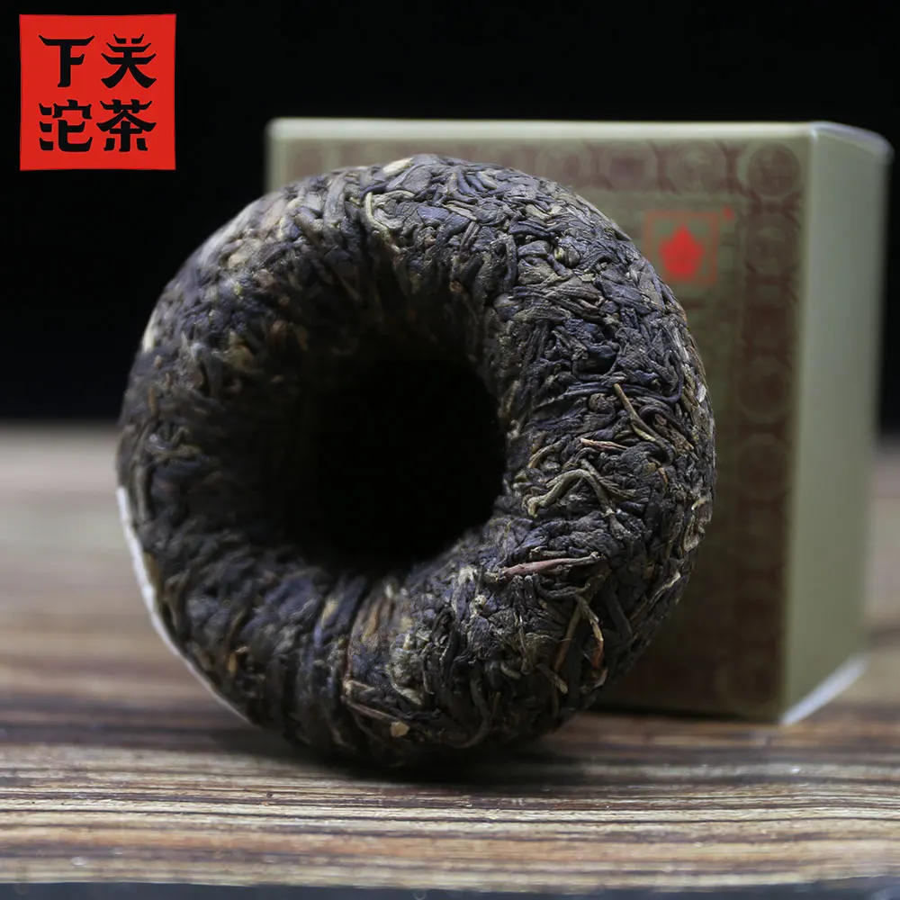 чай пуэр Xiaguan 2015 yr Shen Pu erh Tuo Fu Lu Shou Xi Cha Yunan сырой Tuocha 125 г * 4 подарочная