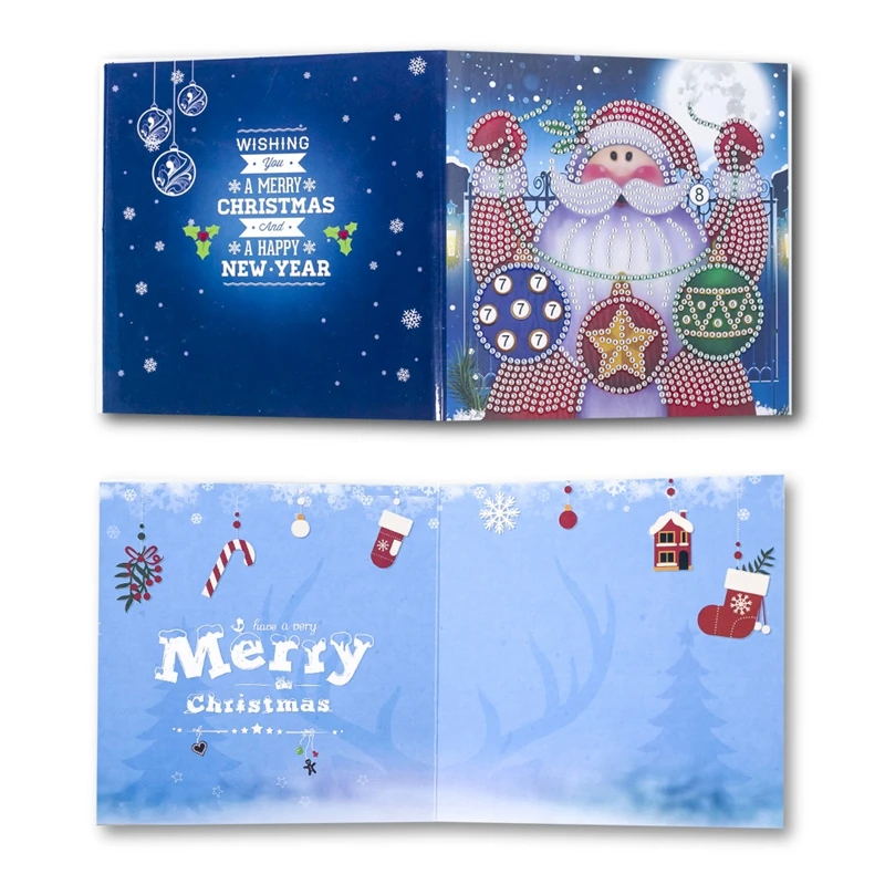 5D алмазная картина поздравительная открытка Рождественское украшение день